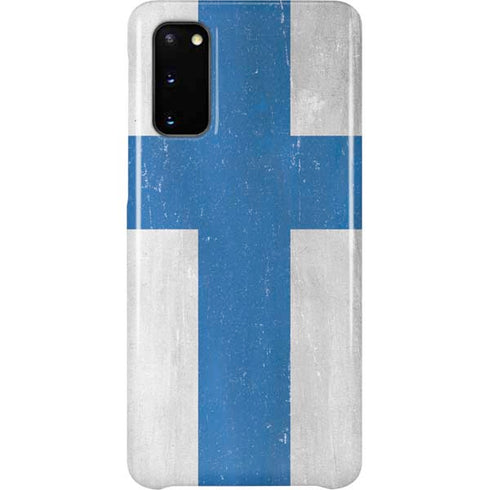 Finland Flag Distressed Galaxy S20 Lite Case
